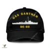 Uss Gantner De-60 Classic Baseball Cap Gift For Navy Veteran, Custom Print/embroidered Us Navy Ships Classic Cap