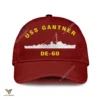 Uss Gantner De-60 Classic Baseball Cap Gift For Navy Veteran, Custom Print/embroidered Us Navy Ships Classic Cap