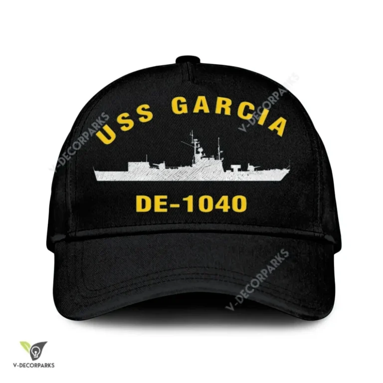 Uss Garcia De-1040 Classic Baseball Cap Gift For Navy Veteran, Custom Print/embroidered Us Navy Ships Classic Cap