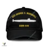 Uss George C. Marshall Ssbn-646 Classic Baseball Cap Gift For Navy Veteran, Custom Print/embroidered Us Navy Ships Classic Cap