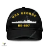 Uss George De-697 Classic Baseball Cap Gift For Navy Veteran, Custom Print/embroidered Us Navy Ships Classic Cap