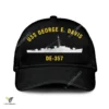 Uss George E. Davis De-357 Classic Baseball Cap Gift For Navy Veteran, Custom Print/embroidered Us Navy Ships Classic Cap