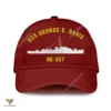 Uss George E. Davis De-357 Classic Baseball Cap Gift For Navy Veteran, Custom Print/embroidered Us Navy Ships Classic Cap