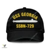 Uss Georgia Ssbn-729 Classic Baseball Cap Gift For Navy Veteran, Custom Print/embroidered Us Navy Ships Classic Cap