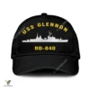 Uss Glennon Dd 840 Classic Baseball Cap Gift For Navy Veteran, Custom Print/embroidered Us Navy Ships Classic Cap