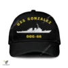 Uss Gonzalez Ddg-66 Classic Baseball Cap Gift For Navy Veteran, Custom Print/embroidered Us Navy Ships Classic Cap