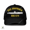Uss Grayback Ssg-574 Classic Baseball Cap Gift For Navy Veteran, Custom Print/embroidered Us Navy Ships Classic Cap