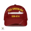 Uss Greenling Ssn-614 Classic Baseball Cap Gift For Navy Veteran, Custom Print/embroidered Us Navy Ships Classic Cap