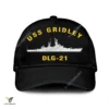 Uss Gridley Dlg-21 Classic Baseball Cap Gift For Navy Veteran, Custom Print/embroidered Us Navy Ships Classic Cap
