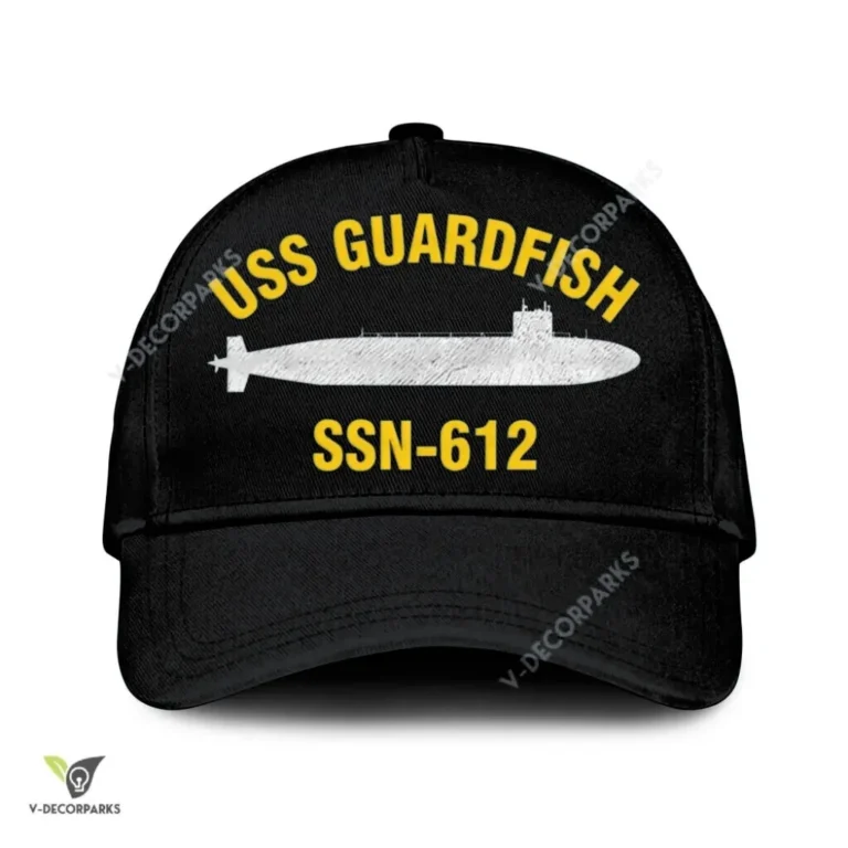 Uss Guardfish Ssn-612 Classic Baseball Cap Gift For Navy Veteran, Custom Print/embroidered Us Navy Ships Classic Cap