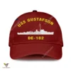 Uss Gustafson De-182 Classic Baseball Cap Gift For Navy Veteran, Custom Print/embroidered Us Navy Ships Classic Cap