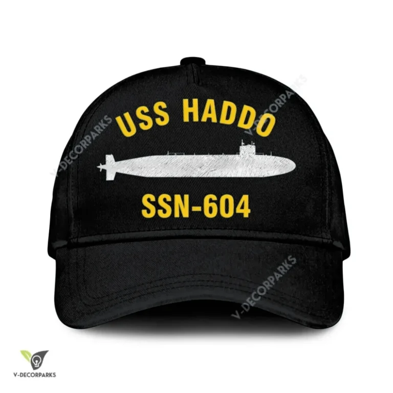 Uss Haddo Ssn-604 Classic Baseball Cap Gift For Navy Veteran, Custom Print/embroidered Us Navy Ships Classic Cap