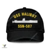 Uss Halibut Ssn-587 Classic Baseball Cap Gift For Navy Veteran, Custom Print/embroidered Us Navy Ships Classic Cap