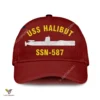 Uss Halibut Ssn-587 Classic Baseball Cap Gift For Navy Veteran, Custom Print/embroidered Us Navy Ships Classic Cap