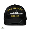 Uss Halsey Ddg 97 Classic Baseball Cap Gift For Navy Veteran, Custom Print/embroidered Us Navy Ships Classic Cap