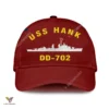 Uss Hank Dd-702 Classic Baseball Cap Gift For Navy Veteran, Custom Print/embroidered Us Navy Ships Classic Cap