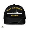 Uss Harmon De-678 Classic Baseball Cap Gift For Navy Veteran, Custom Print/embroidered Us Navy Ships Classic Cap