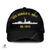 Uss Harold E. Holt De-1074 Classic Baseball Cap Gift For Navy Veteran, Custom Print/embroidered Us Navy Ships Classic Cap