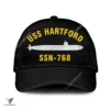 Uss Hartford Ssn-768 Classic Baseball Cap Gift For Navy Veteran, Custom Print/embroidered Us Navy Ships Classic Cap