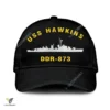 Uss Hawkins Ddr-873 Classic Baseball Cap Gift For Navy Veteran, Custom Print/embroidered Us Navy Ships Classic Cap