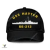 Uss Hayter De-212 Classic Baseball Cap Gift For Navy Veteran, Custom Print/embroidered Us Navy Ships Classic Cap