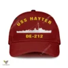 Uss Hayter De-212 Classic Baseball Cap Gift For Navy Veteran, Custom Print/embroidered Us Navy Ships Classic Cap