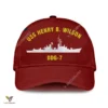 Uss Henry B. Wilson Ddg-7 Classic Baseball Cap Gift For Navy Veteran, Custom Print/embroidered Us Navy Ships Classic Cap
