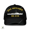 Uss Heyliger De-510 Classic Baseball Cap Gift For Navy Veteran, Custom Print/embroidered Us Navy Ships Classic Cap