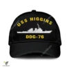Uss Higgins Ddg-76 Classic Baseball Cap Gift For Navy Veteran, Custom Print/embroidered Us Navy Ships Classic Cap