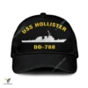 Uss Hollister Dd-788 Classic Baseball Cap Gift For Navy Veteran, Custom Print/embroidered Us Navy Ships Classic Cap