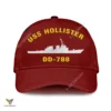 Uss Hollister Dd-788 Classic Baseball Cap Gift For Navy Veteran, Custom Print/embroidered Us Navy Ships Classic Cap