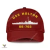 Uss Holton De-703 Classic Baseball Cap Gift For Navy Veteran, Custom Print/embroidered Us Navy Ships Classic Cap