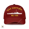Uss Hopping De-155 Classic Baseball Cap Gift For Navy Veteran, Custom Print/embroidered Us Navy Ships Classic Cap