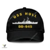 Uss Hull Dd-945 Classic Baseball Cap Gift For Navy Veteran, Custom Print/embroidered Us Navy Ships Classic Cap