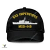 Uss Impervious Mso-449 Classic Baseball Cap Gift For Navy Veteran, Custom Print/embroidered Us Navy Ships Classic Cap