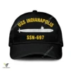 Uss Indianapolis Ssn-697 Classic Baseball Cap Gift For Navy Veteran, Custom Print/embroidered Us Navy Ships Classic Cap