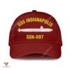 Uss Indianapolis Ssn-697 Classic Baseball Cap Gift For Navy Veteran, Custom Print/embroidered Us Navy Ships Classic Cap