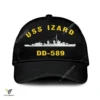 Uss Izard Dd-589 Classic Baseball Cap Gift For Navy Veteran, Custom Print/embroidered Us Navy Ships Classic Cap