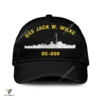 Uss Jack W. Wilke De-800 Classic Baseball Cap Gift For Navy Veteran, Custom Print/embroidered Us Navy Ships Classic Cap