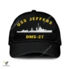 Uss Jeffers Dms-27 Classic Baseball Cap Gift For Navy Veteran, Custom Print/embroidered Us Navy Ships Classic Cap