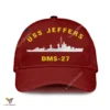 Uss Jeffers Dms-27 Classic Baseball Cap Gift For Navy Veteran, Custom Print/embroidered Us Navy Ships Classic Cap