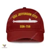Uss Jefferson City Ssn-759 Classic Baseball Cap Gift For Navy Veteran, Custom Print/embroidered Us Navy Ships Classic Cap
