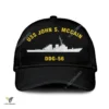 Uss John S. Mccain Ddg-56 Classic Baseball Cap Gift For Navy Veteran, Custom Print/embroidered Us Navy Ships Classic Cap