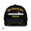 Uss Kasaan Bay Cve-69 Classic Baseball Cap Gift For Navy Veteran, Custom Print/embroidered Us Navy Ships Classic Cap