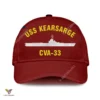 Uss Kearsarge Cva-33 Classic Baseball Cap Gift For Navy Veteran, Custom Print/embroidered Us Navy Ships Classic Cap