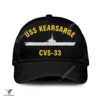 Uss Kearsarge Cvs-33 Classic Baseball Cap Gift For Navy Veteran, Custom Print/embroidered Us Navy Ships Classic Cap