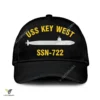 Uss Key West Ssn-722 Classic Baseball Cap Gift For Navy Veteran, Custom Print/embroidered Us Navy Ships Classic Cap