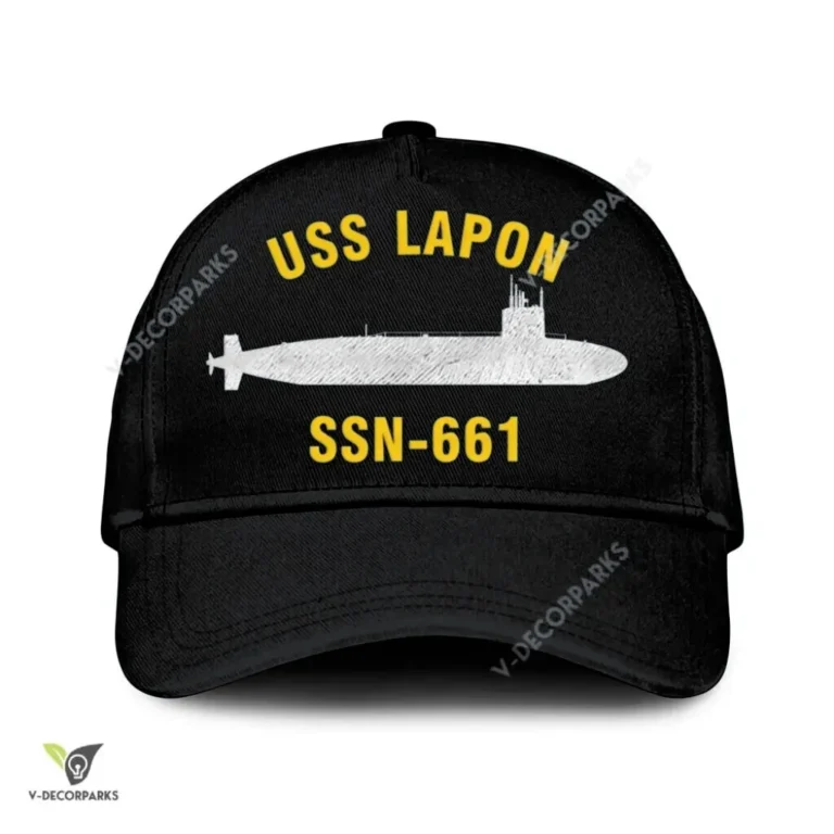 Uss Lapon Ssn-661 Classic Baseball Cap Gift For Navy Veteran, Custom Print/embroidered Us Navy Ships Classic Cap