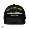 Uss Longshaw Dd-559 Classic Baseball Cap Gift For Navy Veteran, Custom Print/embroidered Us Navy Ships Classic Cap