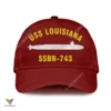 Uss Louisiana Ssbn-743 Classic Baseball Cap Gift For Navy Veteran, Custom Print/embroidered Us Navy Ships Classic Cap